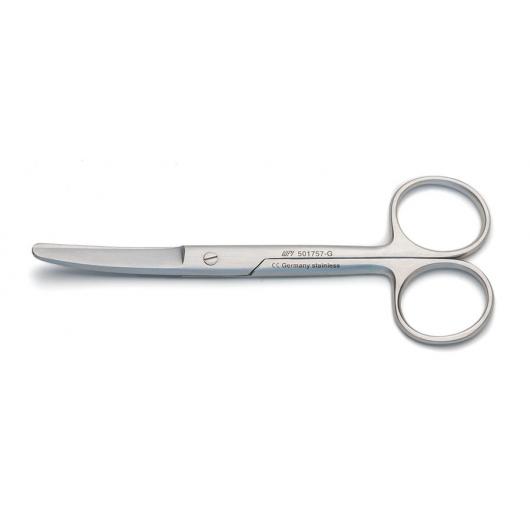 501757-G, Operating Scissors, 11.5cm, Blunt/Blunt, Curved, German