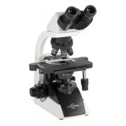 Mikroskop dwuokularowy z  obiektywem planachromatycznym i LED