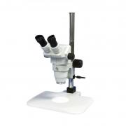Precyzyjny mikroskop dwuokularowy z zoomem stereo (III) na statywie słupkowym