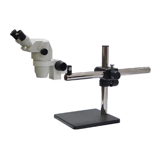 Precision Stereo Zoom Trinocular Microscope (III) on Boom Stand