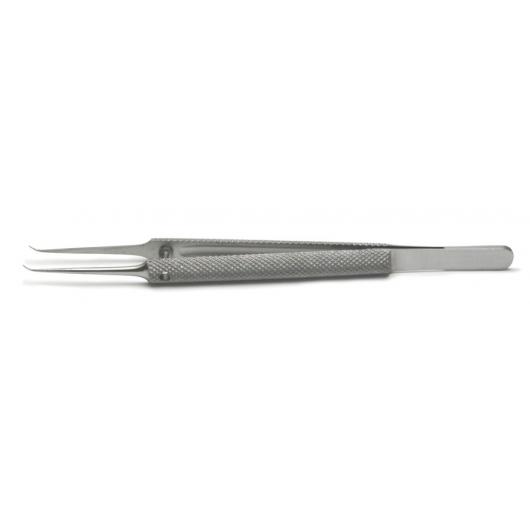 14114-G, Round Hollow Handled Forceps, Curved, German