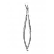 Nożyczki sprężynowe typu Noyes - kątowe do góry, ostre, 12 cm, ostrze 14 mm