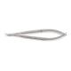 WP28105S, Student Micro Surgery Scissors, Curved Blades, Flat Handle, 15cm, 4mm Cuting edge, Staineless steel
