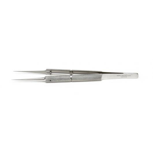 14079, Round, Hollow Handled Forceps, Straight, 14cm, 0.15 mm, Smooth